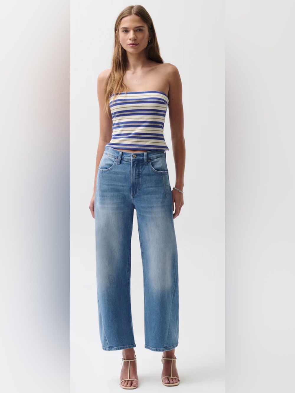 pistola Light Blue Wide Leg Jeans
